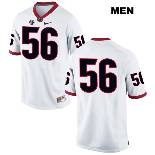Georgia Bulldogs Men's Oren Morgan #56 NCAA No Name Authentic White Nike Stitched College Football Jersey FDO0756PP